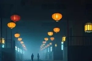 首屏主推片单主视觉：夜色中的城市轨道与暖色灯带